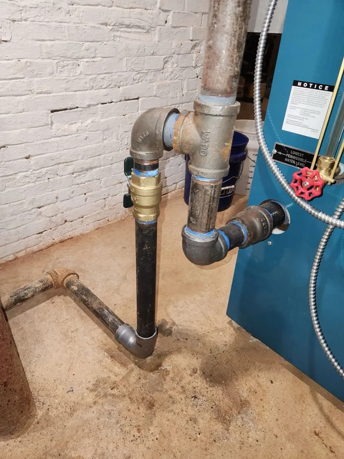 Boiler and copper piping upgrade completed by Country Ways Plumbing